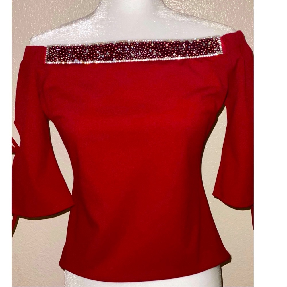 Burgundy Blouse size “ M “